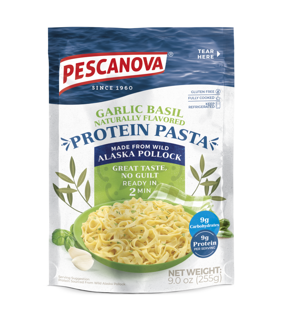 Pescanova USAGarlic Basil Protein Pasta made from Wild Alaska Pollock