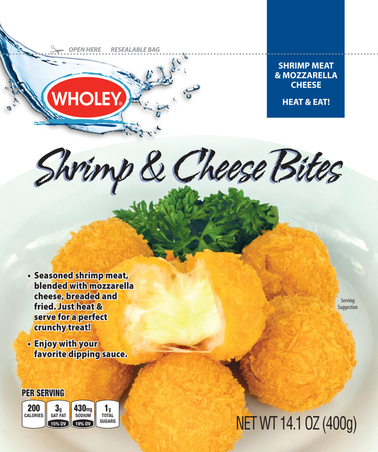 Wholey Seafood KLT GlobalShrimp & Cheese Bites Seafood Expo North